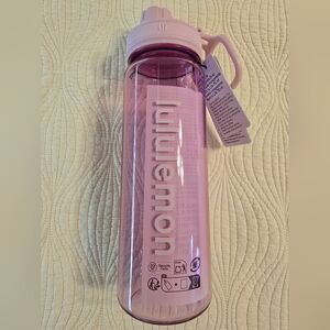 NWT Lululemon Athletica Back To Life Pink Water Bottle, 24 Oz
